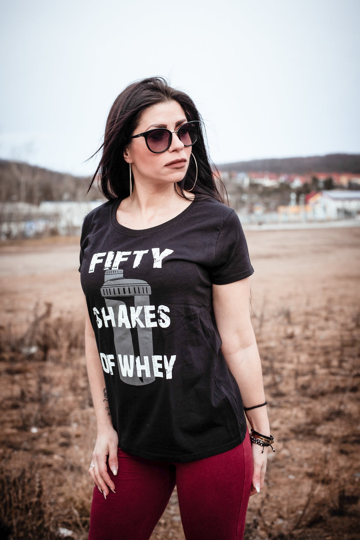 Silberrücken Damen-T-Shirt BB026 „Fifty Shakes of Whey“