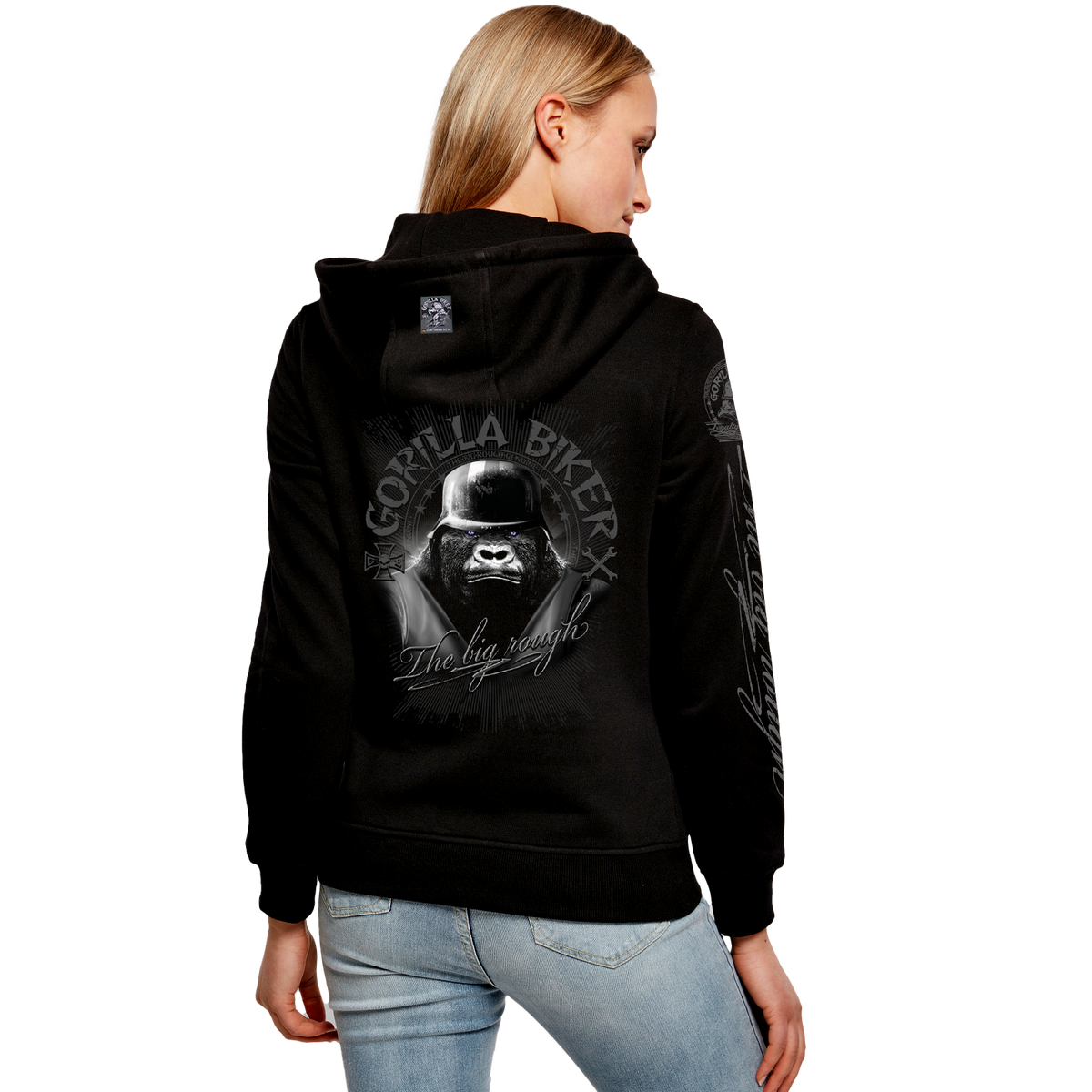 Gorilla Biker Damen-Hoodie GB37 „Steel Helmet“
