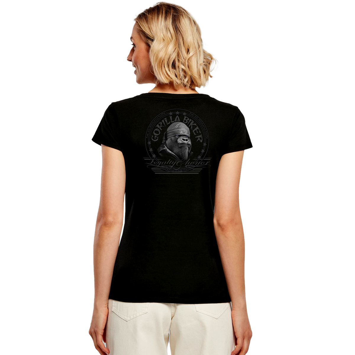 Gorilla Biker Damen-T-Shirt GB37 „Steel Helmet“