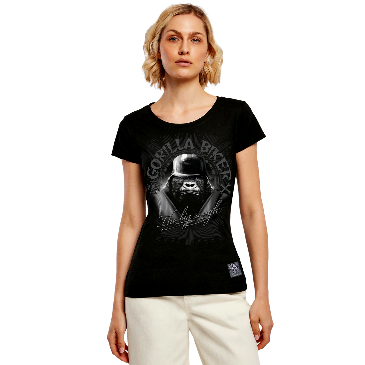 Gorilla Biker Damen-T-Shirt GB37 „Steel Helmet“