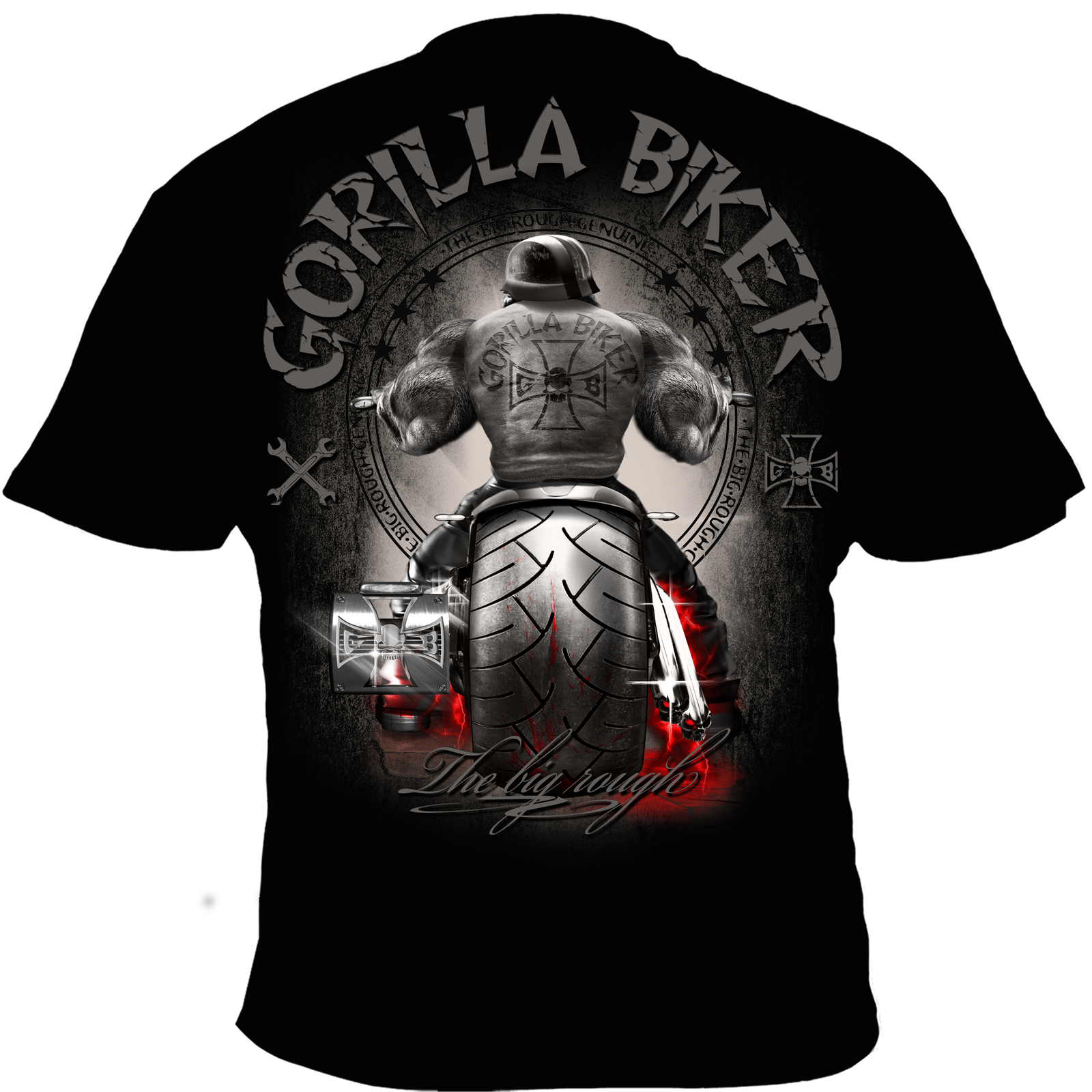 T-Shirt ( GB50N Gorilla Biker Big Wheel )