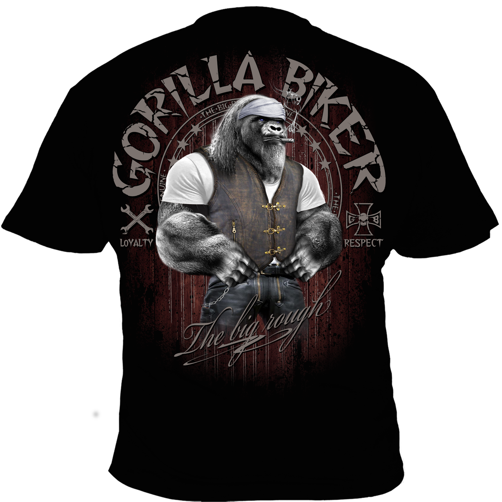 T Shirt GB68 Gorilla Biker Keep Cool