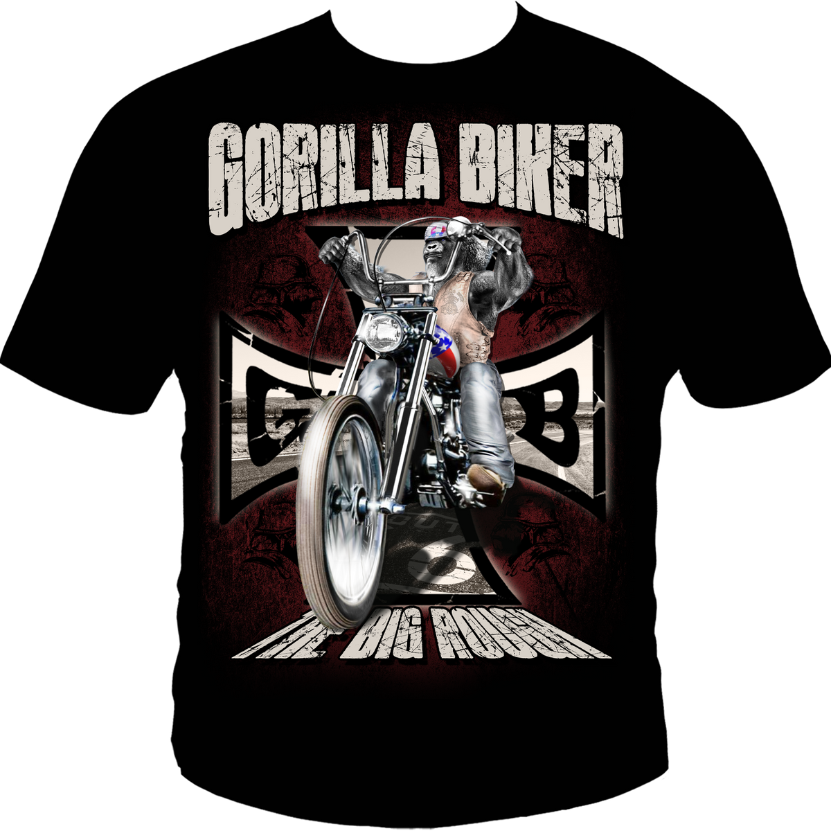 Gorilla Biker Herren-T-Shirt GB70 „Easy Life“