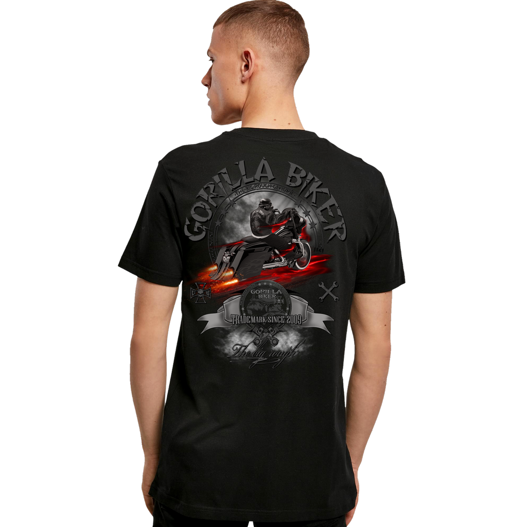 T-Shirt ( GB74R Gorilla Biker Bad Bagger ) Rückendruck