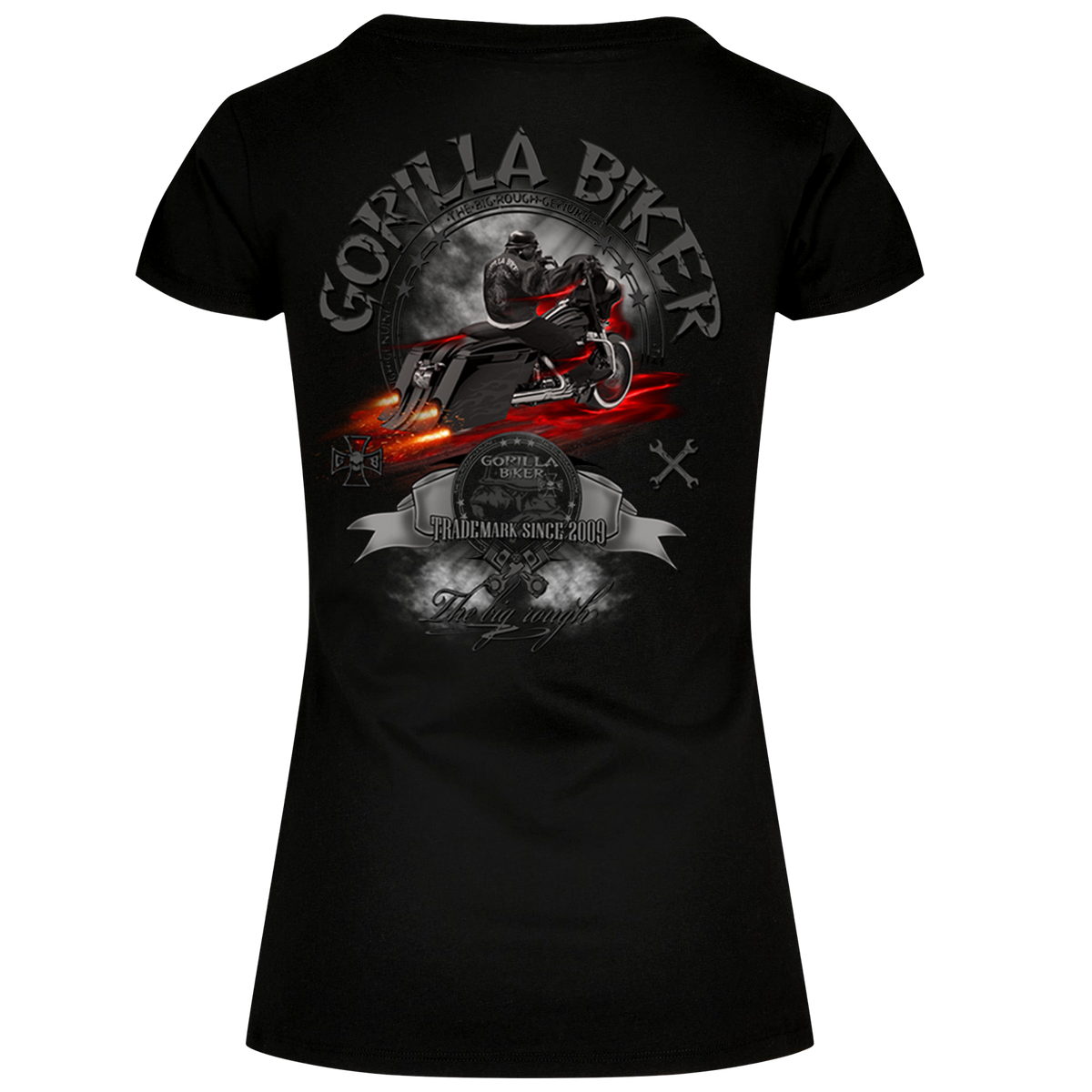 Gorilla Biker Damen-T-Shirt GB74R „Bad Bagger“ – Rückendruck