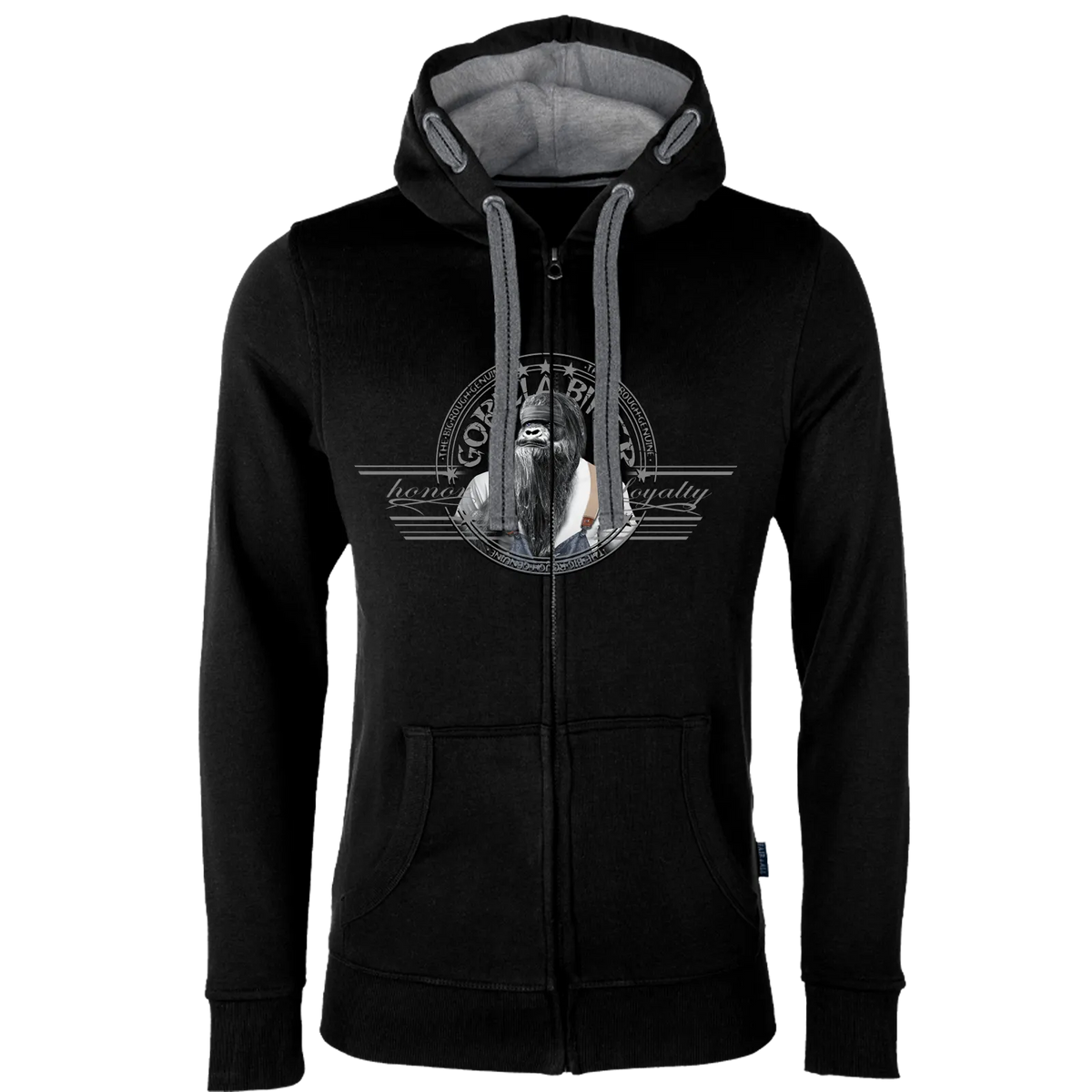 Gorilla Biker Herren Premium-Kapuzenjacke GB80B „Old Boy Dan“
