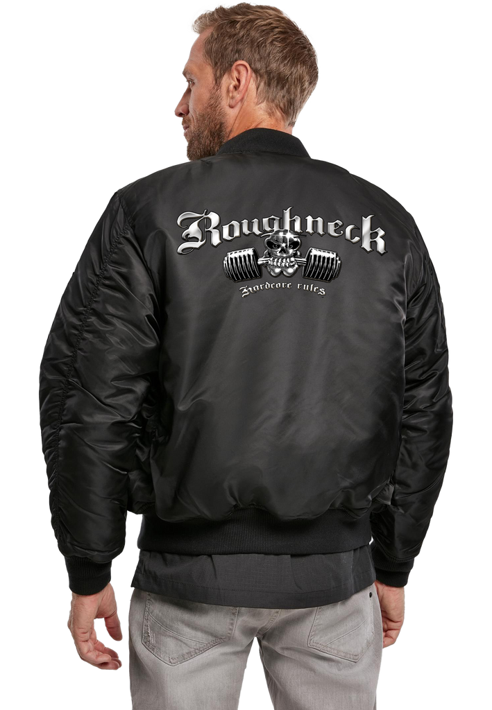 Schwere Bomberjacke ( Roughneck MR1 Logo Rücken )