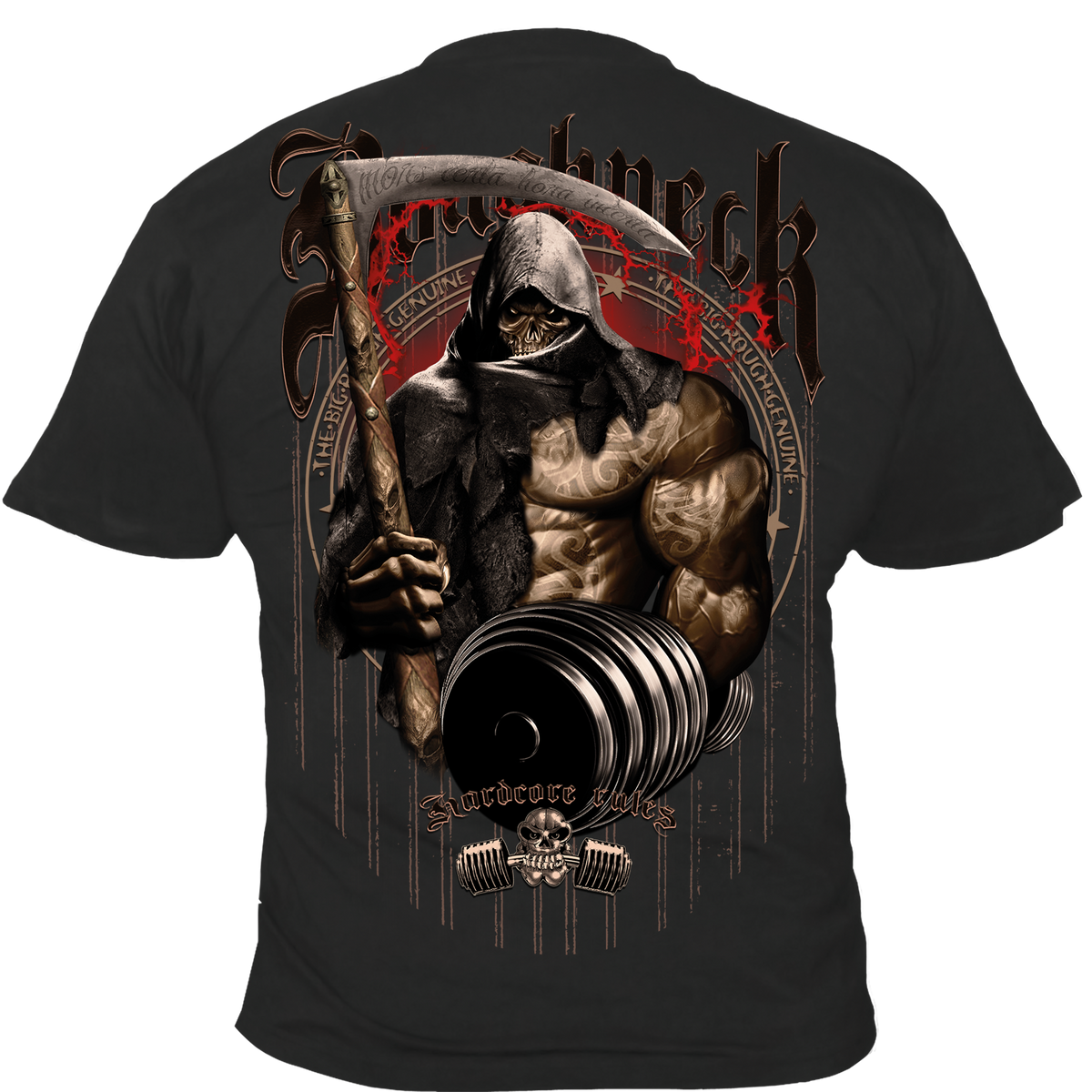 Roughneck Herren-T-Shirt MR42N „Pumping Reaper“