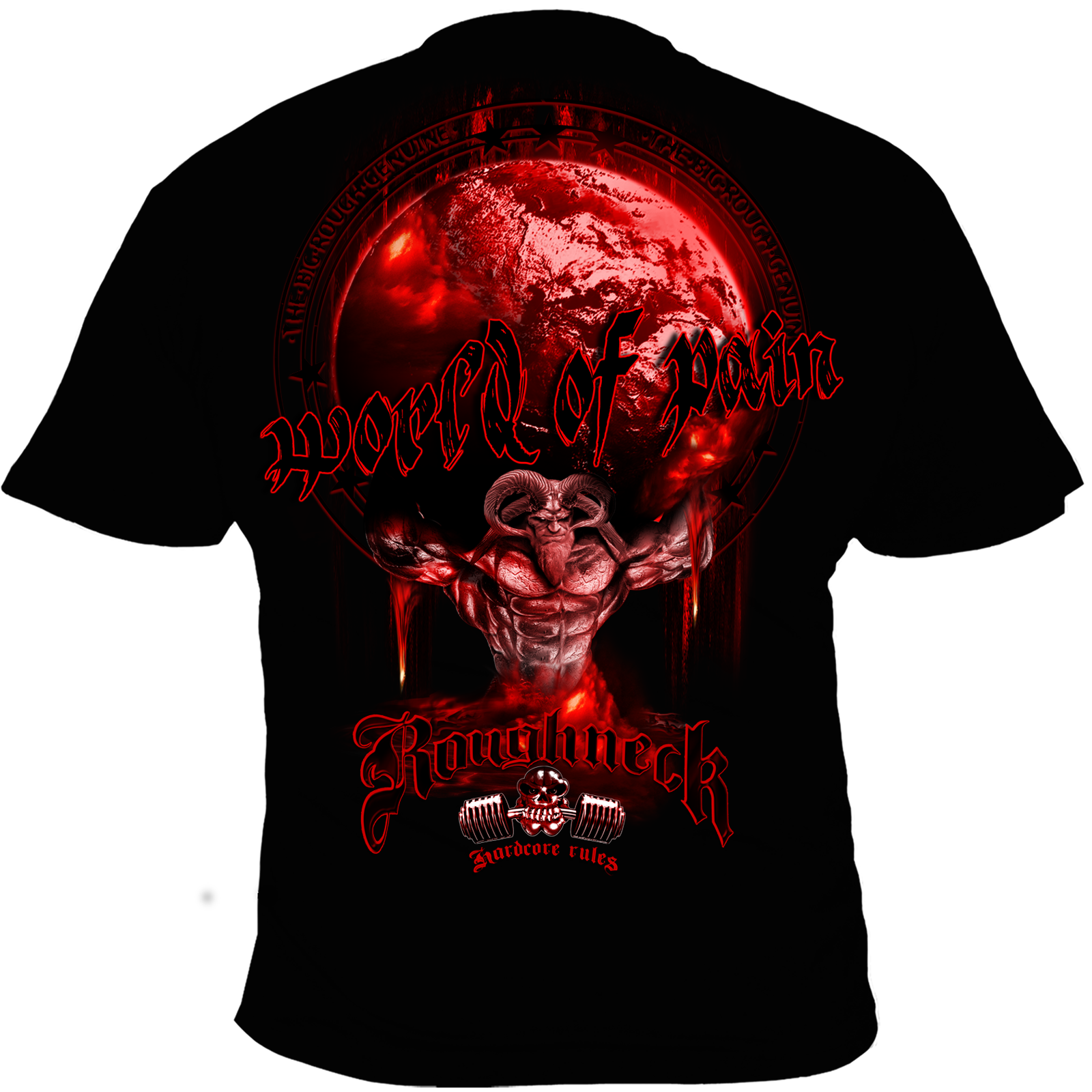 Herren T-Shirt ( MR48 Roughneck World in Pain )
