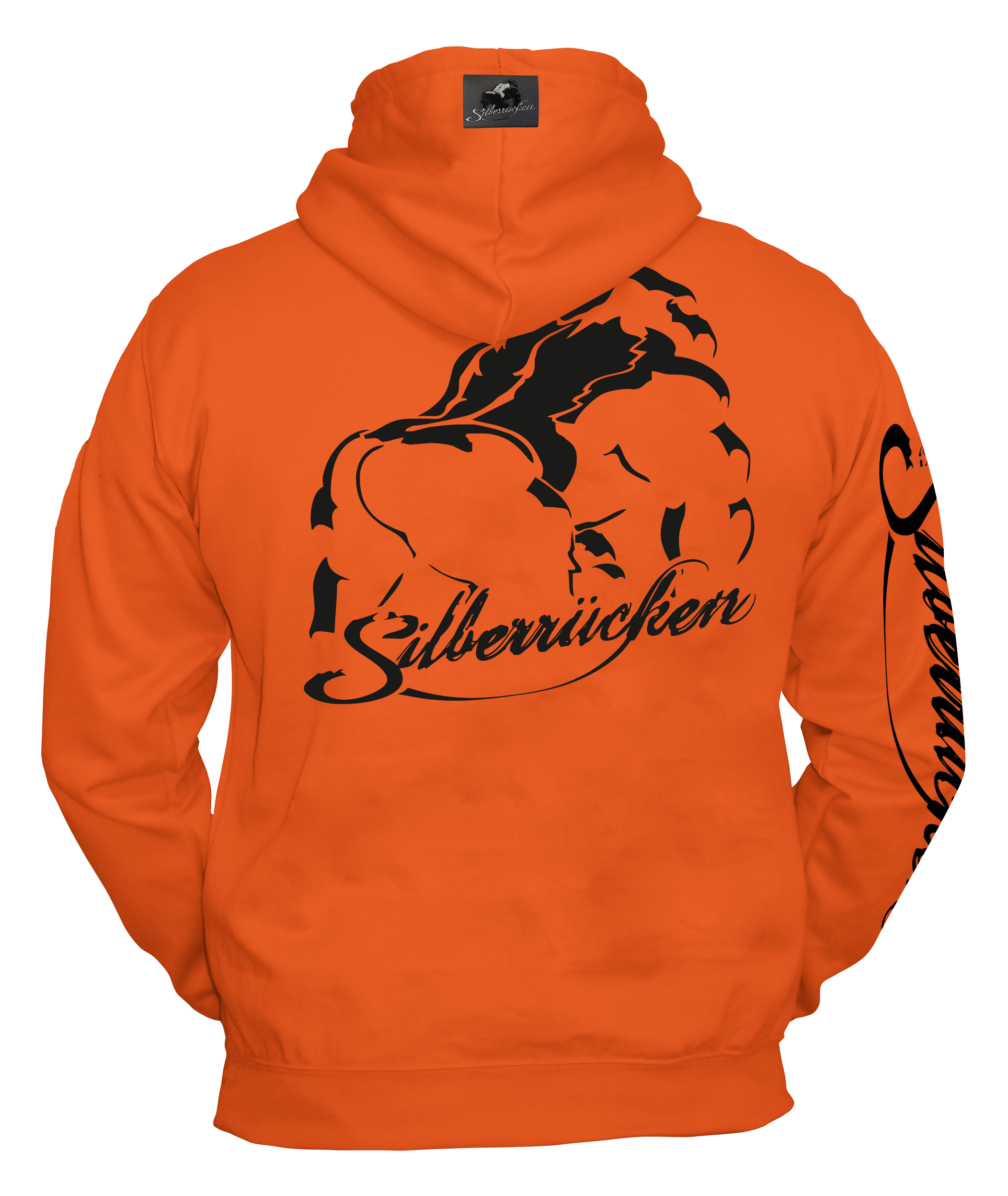Neon Hoodie SR101N Silberrücken Grundmotiv – Silberrücken