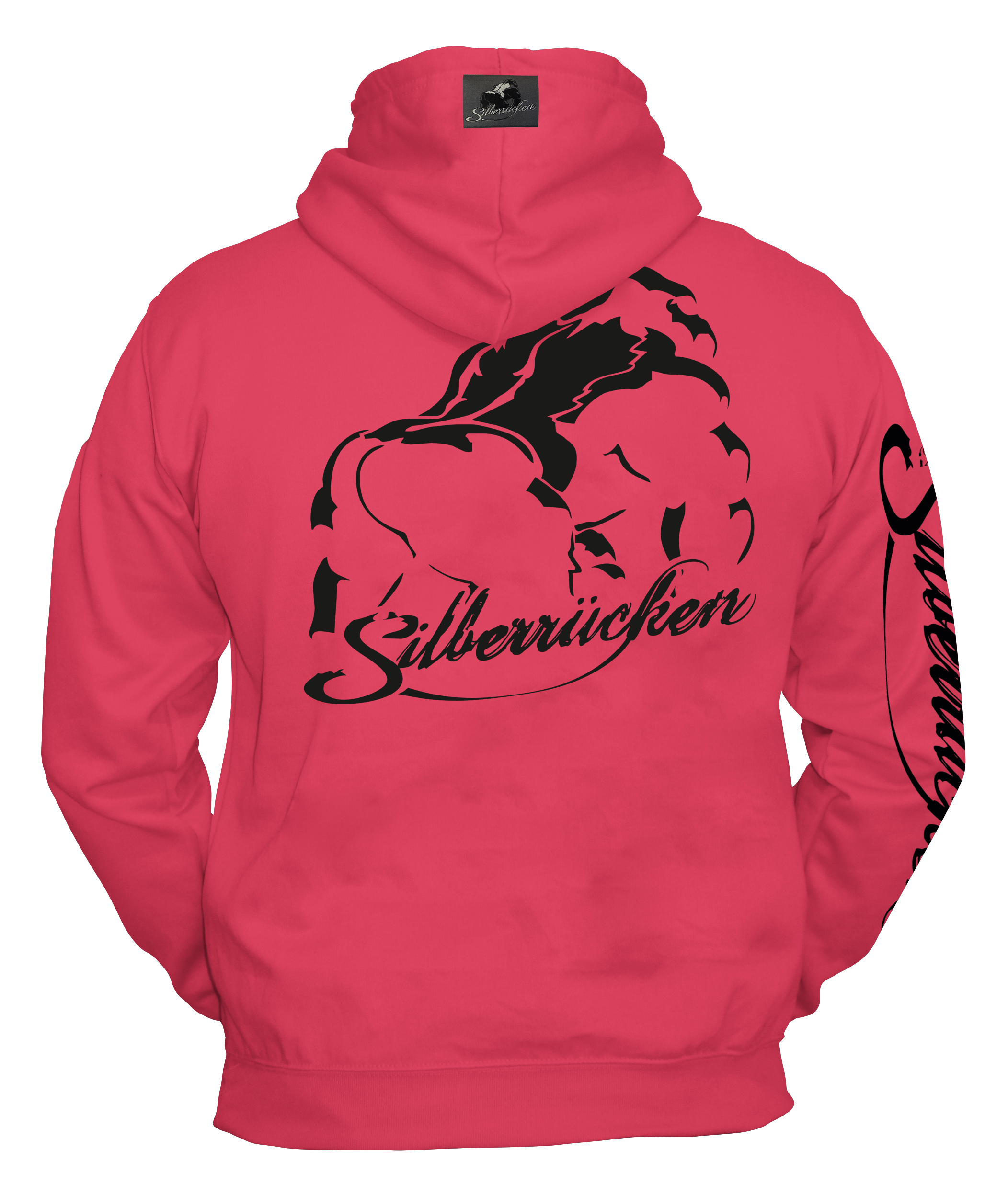 Neon Hoodie SR101N Silberrücken Grundmotiv – Silberrücken