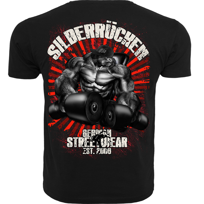 Herren T-Shirt (  Silberrücken SR179 Gym Freak  )