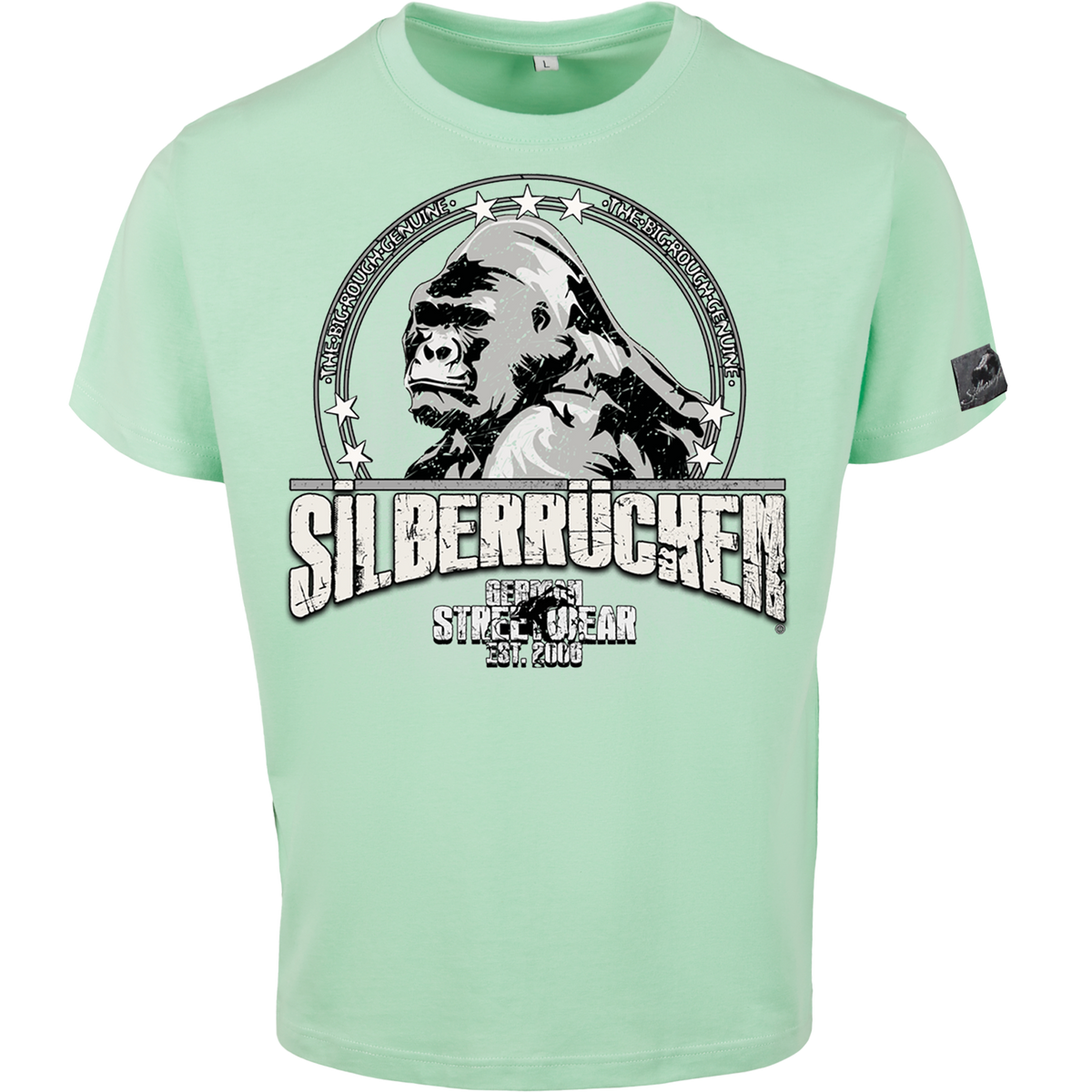Silberrücken Herren-T-Shirt SR163 „Grundmotiv“
