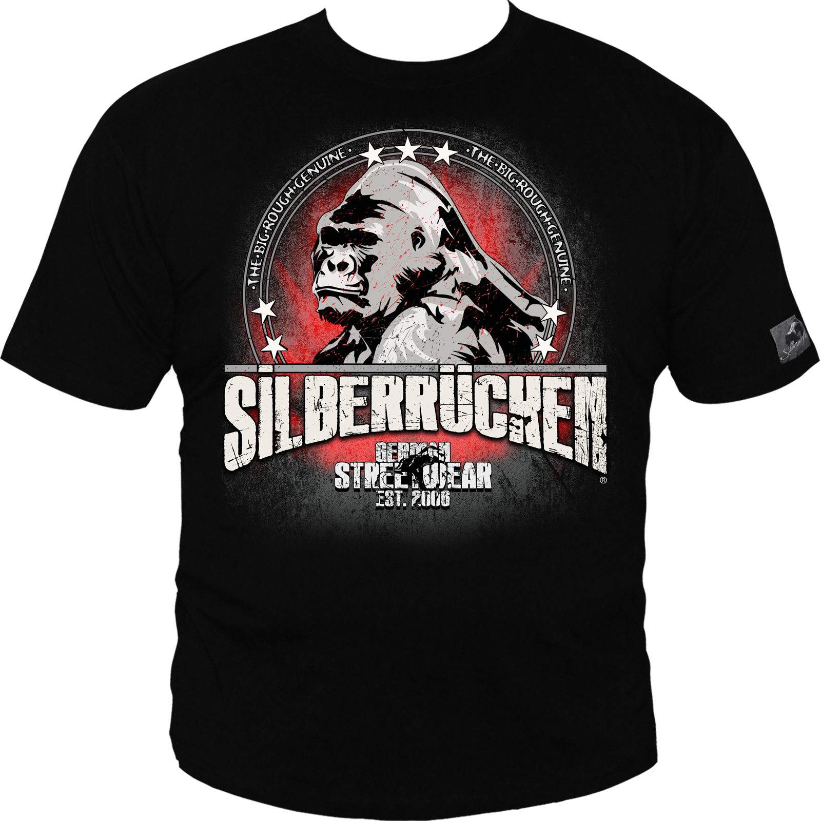 Herren T-Shirt ( Silberrücken SR162 Big Gorilla )