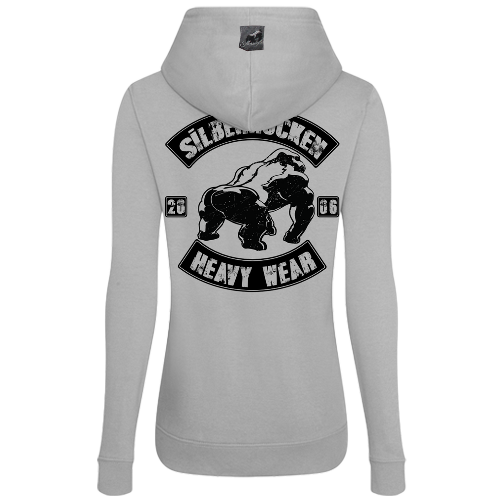 Lady Hoodie Long ( Silberrücken SR2022F Grundmotiv )